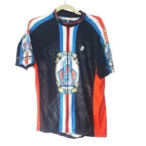 HINCAPIE‎ Men’s Cycling Jersey Size XL Red/White/Blue/Black Polyester Fitness NY